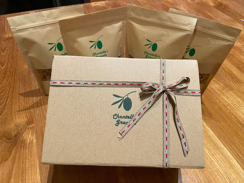 Gift Box of 4 Half-Pound (Almond Cherry, Hazelnut Cranberry, Pecan Raisin & Seasonal Flavor)